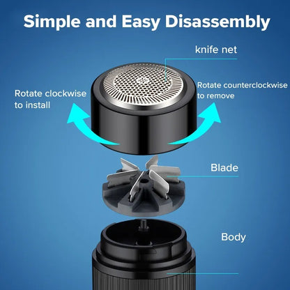 Alat Cukur Elektrik Mini Portable Rechargeable / Shaver USB Pencukur Kumis Alis Jenggot Cambang Bulu Kaki Ketiak / Cukuran Penghilang Bulu Halus Wajah Serbaguna Pisau Anti Karat Hypoallergenic Pria Wanita