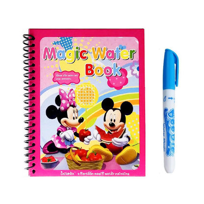 Magic Water Book FREE Spidol Air - Buku Ajaib Belajar Mewarnai Edukasi Anak / Practice Drawing Repeated Use Latihan Motorik Menggambar Kreativitas Hadiah Kado Ulang Tahun Prasekolah Paud TK SD Bisa Dipakai Berkali-kali