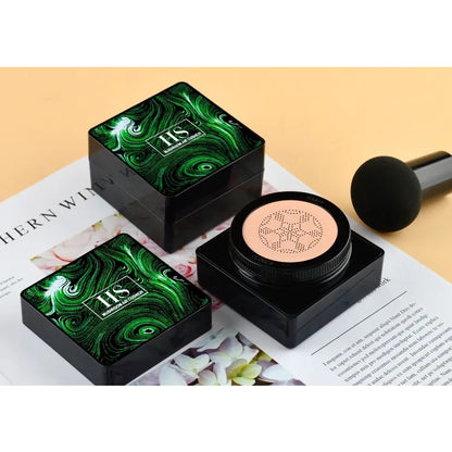BB Cream Alas Bedak Air Cushion Waterproof Dengan Spons Bentuk Kepala Jamur Cream Penyamar Noda Hitam Jerawat Krim Foundation With Mushroom Sponge Coverage Spons Rata Halus Puff Jamur