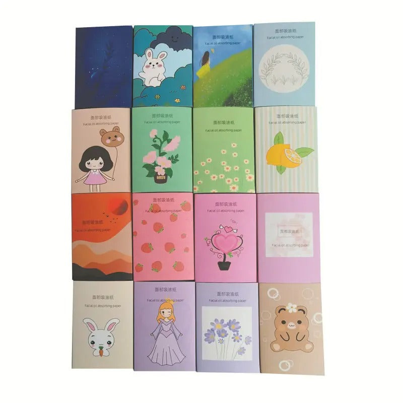 Kertas Minyak Wajah (Isi 50 Lembar) Facial Oil Control Paper Travel 50 Sheet Tissue Linen Penyerap Minyak Berlebihan Pembersih Muka Glowing Anti Jerawat