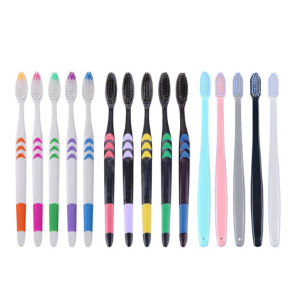 Sikat Gigi Dewasa (1Set Isi 10pcs) Toothbrush Double Care Sensitive Sikat Gigi Traveling Bulu Halus dan Lembut Tooth Brush Hotel TERMURAH BERKUALITAS