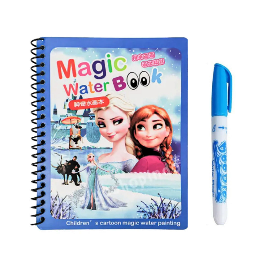 Magic Water Book FREE Spidol Air - Buku Ajaib Belajar Mewarnai Edukasi Anak / Practice Drawing Repeated Use Latihan Motorik Menggambar Kreativitas Hadiah Kado Ulang Tahun Prasekolah Paud TK SD Bisa Dipakai Berkali-kali