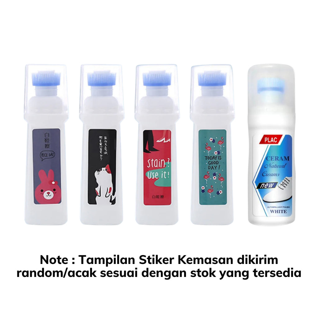 Cairan Pembersih dan Pemutih Sepatu Putih / Shoe Cleaner / Polish Semir Krim Ajaib Penghilang Noda Sneakers Shoes Remover