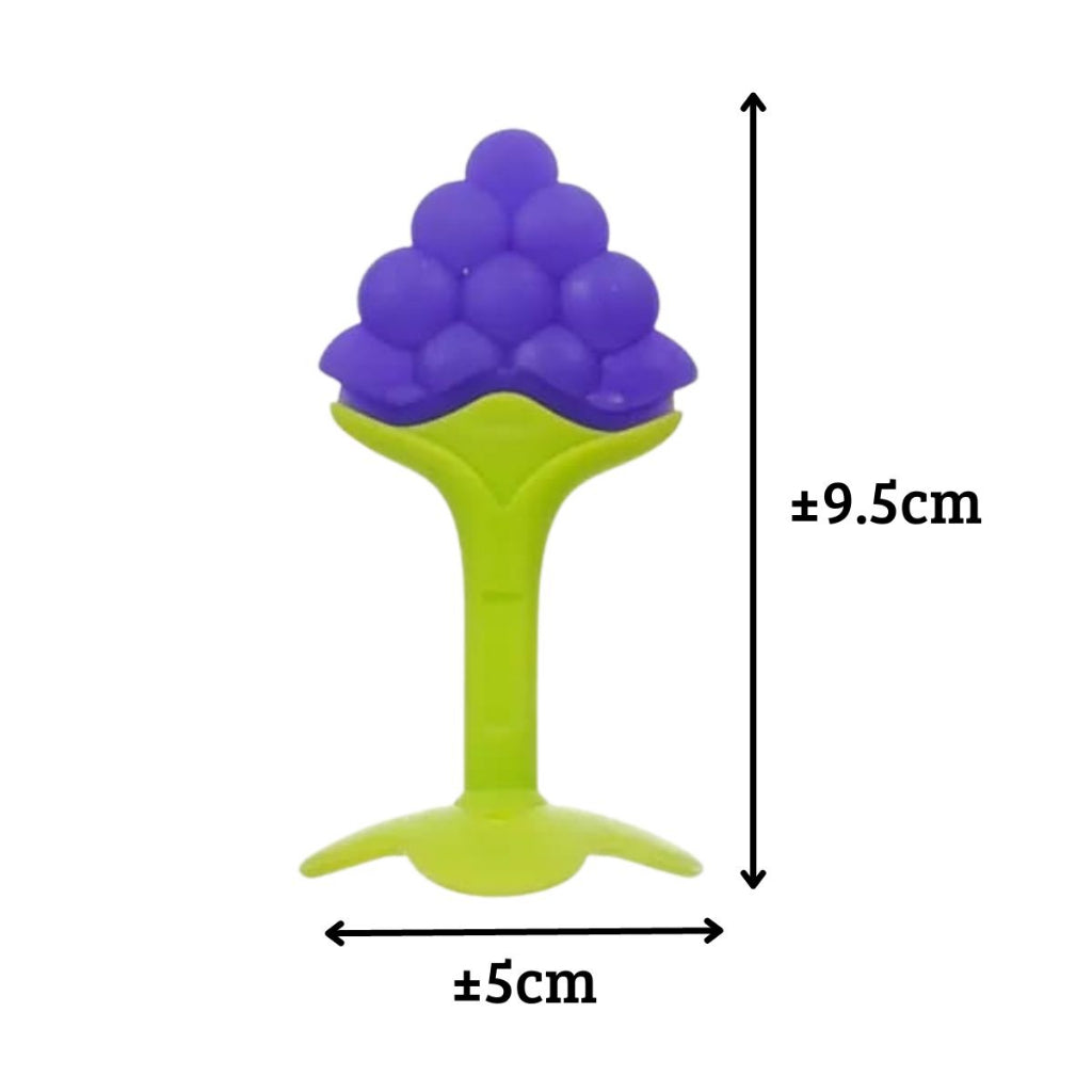 Teether Bayi Gigitan Bentuk Buah Bahan Silikon BPA FREE / Baby 3 Bulan Keatas 3m+ Fruit Mainan Pengunyah Penguatan Pertumbuhan Gigi Pijat Gusi Silicone Anak Balita Batita Melatih Genggam Persiapan Mpasi