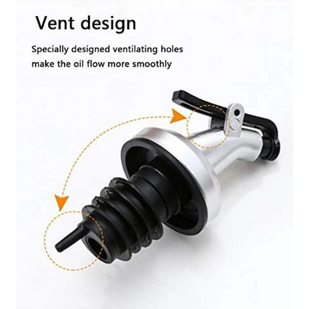 Tutup Botol - Stopper Multifungsi / Penutup Dispenser Penuang Minyak Goreng Sirup Kecap Saus Salad / Tutup Botol Kaca Plastik Jus Syrup Cuka Wine Stopper Bottle Auto Flip / Penutup Minuman Serbaguna