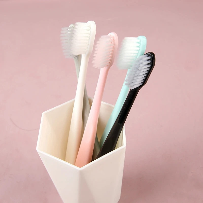 Sikat Gigi Dewasa (1Set Isi 10pcs) Toothbrush Double Care Sensitive Sikat Gigi Traveling Bulu Halus dan Lembut Tooth Brush Hotel TERMURAH BERKUALITAS