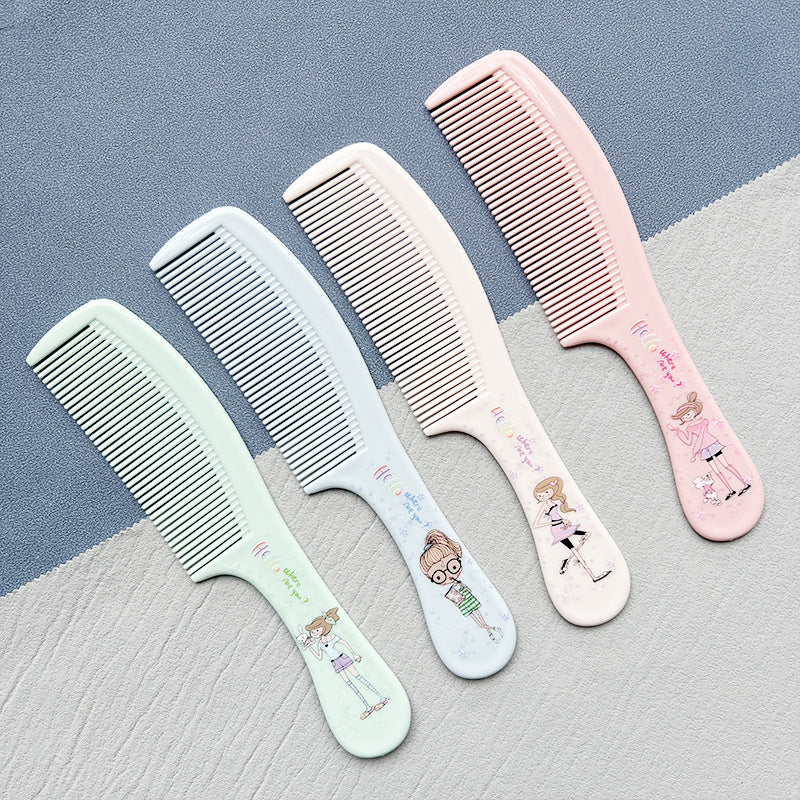 Sisir Rambut Fancy Karakter / Alat Penata Rambut Rapi Anti Kusut Character / Fancy Plush Travel Hair Comb / Sikat Rambut Lurus Keriting Basah Kering Gagang Anak Dewasa Anti Rontok Multiwarna Motif Lucu