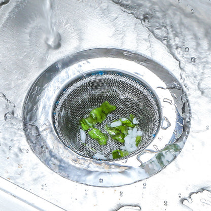 Saringan Afur Wastafel Stainless / Alat Penyaring Kotoran Sink Anti Mampet / Drain Strainer Wadah Penampungan Pembuangan Sampah Sisa Makanan Bak Cuci Piring