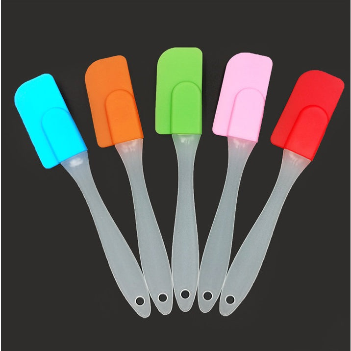 Spatula Silicone Alat Aduk Adonan Kue Anti Lengket Food Grade Elastis Tahan Panas Oles Cake Silikon