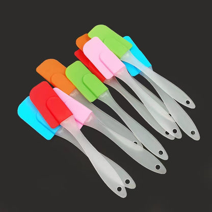 Spatula Silicone Alat Aduk Adonan Kue Anti Lengket Food Grade Elastis Tahan Panas Oles Cake Silikon