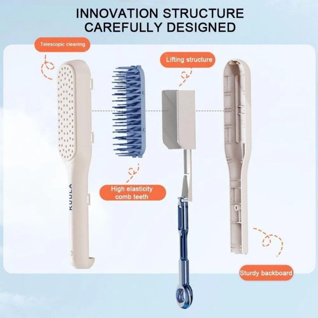 Sisir Rambut Anti Kusut Magic Comb Sisir Praktis Anti Rontok Sisir Tarik Lembut