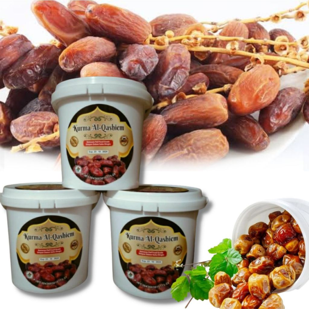 Kurma Ember Premium Al-Qashiem 500gr / Kue Lebaran Ramadhan Hampers Buah Kue Oleh Oleh Haji Umroh Menu Untuk Buka Puasa Manisan Snack Idul Fitri Parcel Hadiah Bingkisan Kado Kareem Cookies
