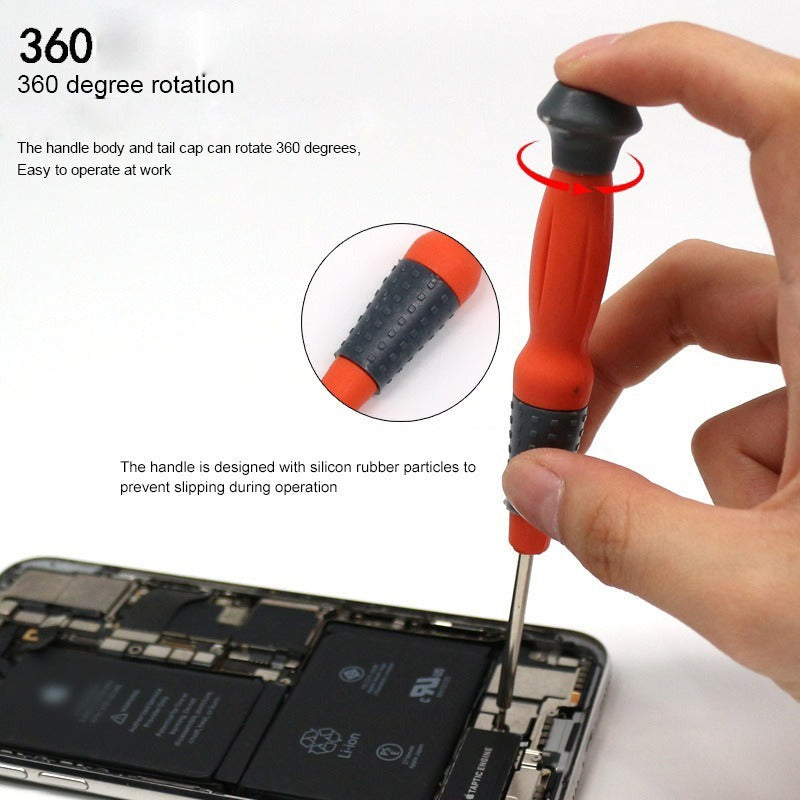 Obeng HP 7in1 - Set Alat Perkakas Perlengkapan Service Komputer Laptop Kamera Jam Tangan Handphone Drone HP Radio Printer Elektronik Serbaguna / Screwdriver Bits Hardware Tools 7pcs / Peralatan Tangan Pembuka Baut Multifungsi Obeng Segitiga