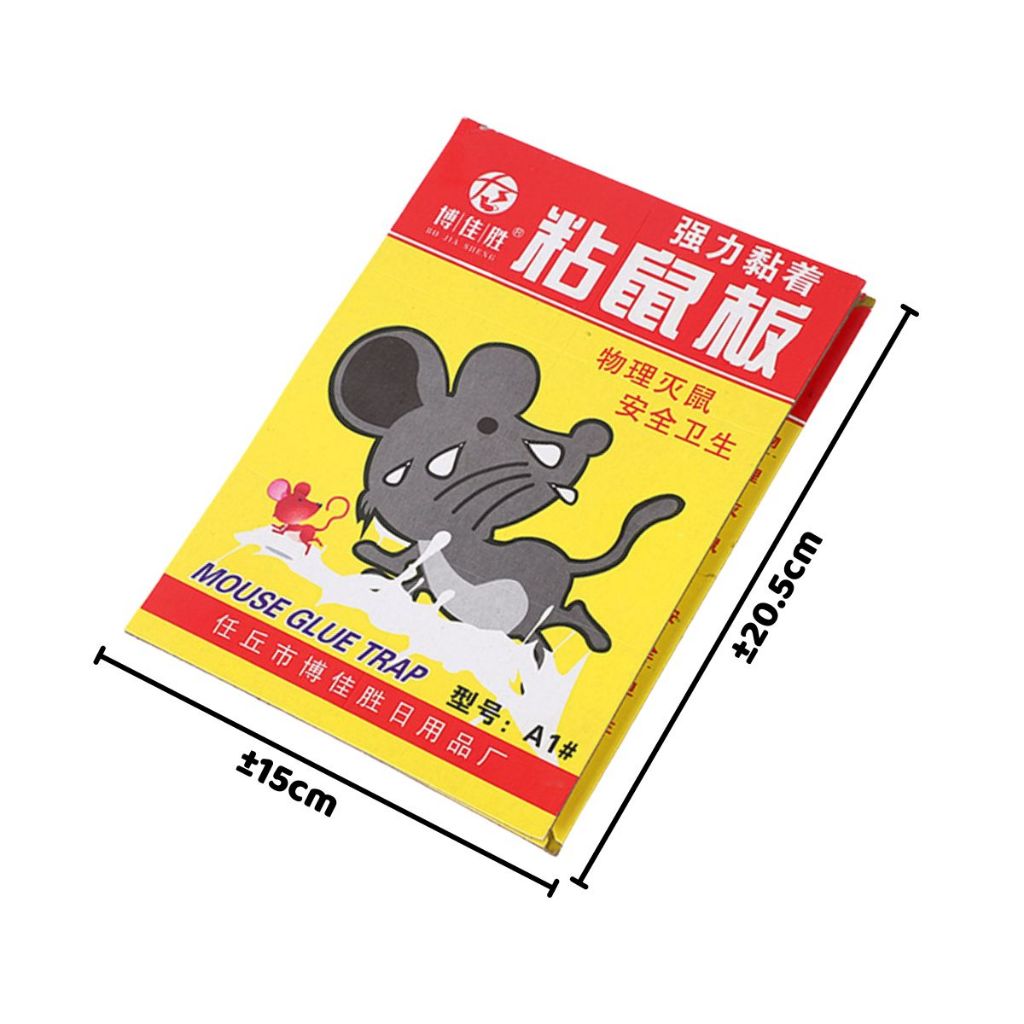 Lem Perangkap Tikus Model Buku / Alat Penangkap Pembunuh Pengusir Curut Kecoa Cicak Siap Pakai / Mouse Glue Trap / Papan Jebakan Pembasmi Hama Super Lengket Tanpa Bau Multifungsi