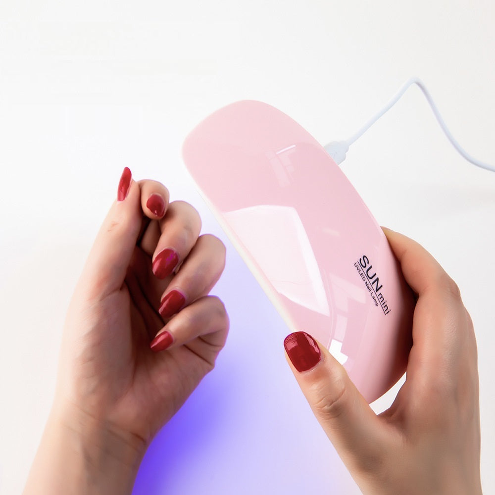 Nail Dryer Pengering Kutek LED / Alat Keringin Cat Kuku Gel Bahan ABS / Nail Polish Dryer Art / Lampu Sinar Ultraviolet Smart LED Perawatan Manicure Pedicure Kaki Tangan Kutek Gel Warna Glitter Magnetic Extention Portable Colok Powerbank Sunmini