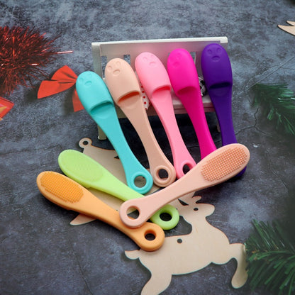 Nose Cleansing Brush Silicone - Sikat Jari Pembersih Penghilang Komedo Hidung Dagu Dahi Wajah T Zone / Blackhead Remover Finger Brush Alat Cuci Muka Silikon Lembut Elastis Serbaguna