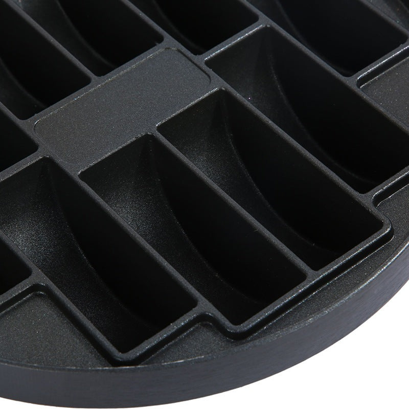 Cetakan Kue Pukis Pancong 10 Lubang Dengan Tutup Kaca / Cake Pan Maker Loyang Alat Pembuat Makanan Ringan Bandros Anti Lengket / Teflon 10 Sekat Bahan Tebal Anti Karat / Loyang Kompor Gas Listrik Peralatan Dapur Perlengkapan Rumah Tangga Multifungsi