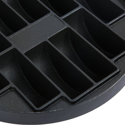 Cetakan Kue Pukis Pancong 10 Lubang Dengan Tutup Kaca / Cake Pan Maker Loyang Alat Pembuat Makanan Ringan Bandros Anti Lengket / Teflon 10 Sekat Bahan Tebal Anti Karat / Loyang Kompor Gas Listrik Peralatan Dapur Perlengkapan Rumah Tangga Multifungsi