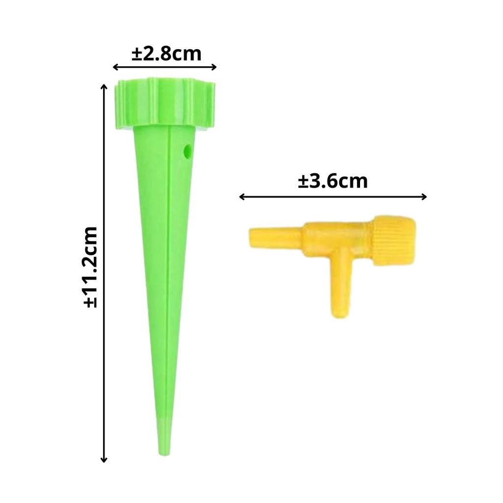 Alat Tetes Tanaman Penyiram Otomatis Corong Tancap Botol Bekas Air Mineral / Garden Irrigation Cone Water Drops / Infus Kran Air Pot Bunga Taman Irigasi Kebun Keran Putar Bahan Berkualitas Anti Patah Multifungsi