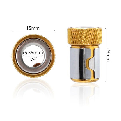 Ring Magnet Obeng Cincin Magnetik Ekstensi Bit Obeng Heksagonal 6,35mm 1/4 inci Elektrik Pasang Lepas Sekrup Baut Mur Paku Konversi Pasang Peralatan Logam Hexagonal 6.35 mm 1/4inch