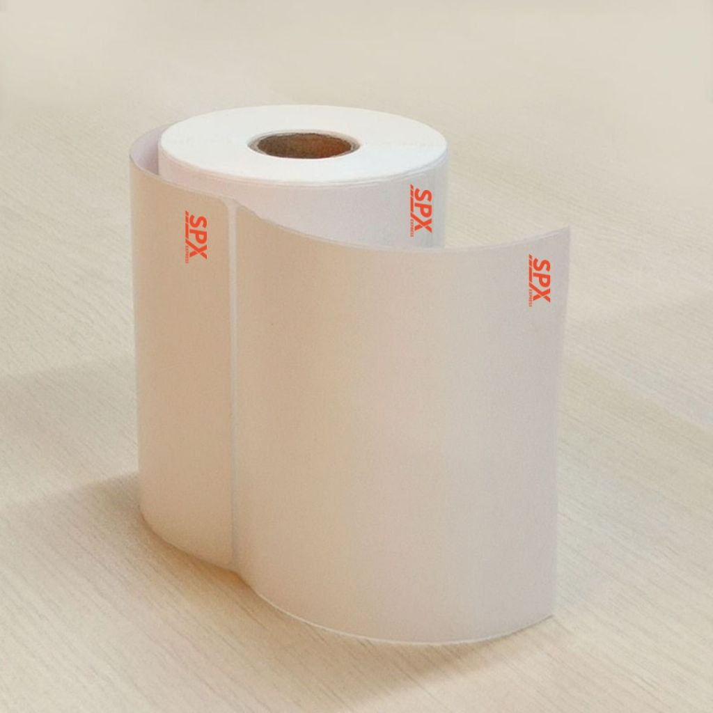 Kertas Thermal Paper Roll 100x150 mm Isi 250 & 500 Lembar / Label Sticker Barcode Ukuran A6 Lebel Print Tempel Resi Pengiriman Cetak Jelas Tebal Anti Air Perekat Kuat Stiker EDC Lembaran Waterproof Marketplace Online Shop Continuous Paper 100mm x 150mm