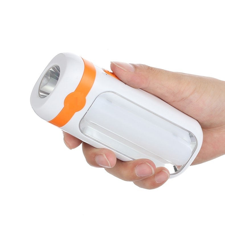 Lampu + Senter Emergency 7677 2in1 / Lentera Penerang Jarak Jauh Rechargeable Flashlight Torch Light Super Terang / Lamp LED Pencahayaan Darurat Untuk Camping Hiking Piknik Memancing Tahan Lama Multifungsi Lampu Darurat
