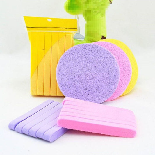 Spons Pembersih Wajah Isi 12pcs / Facial Sponge Stick / Spon Cuci Muka Busa Lembut Halus Pengangkat Makeup