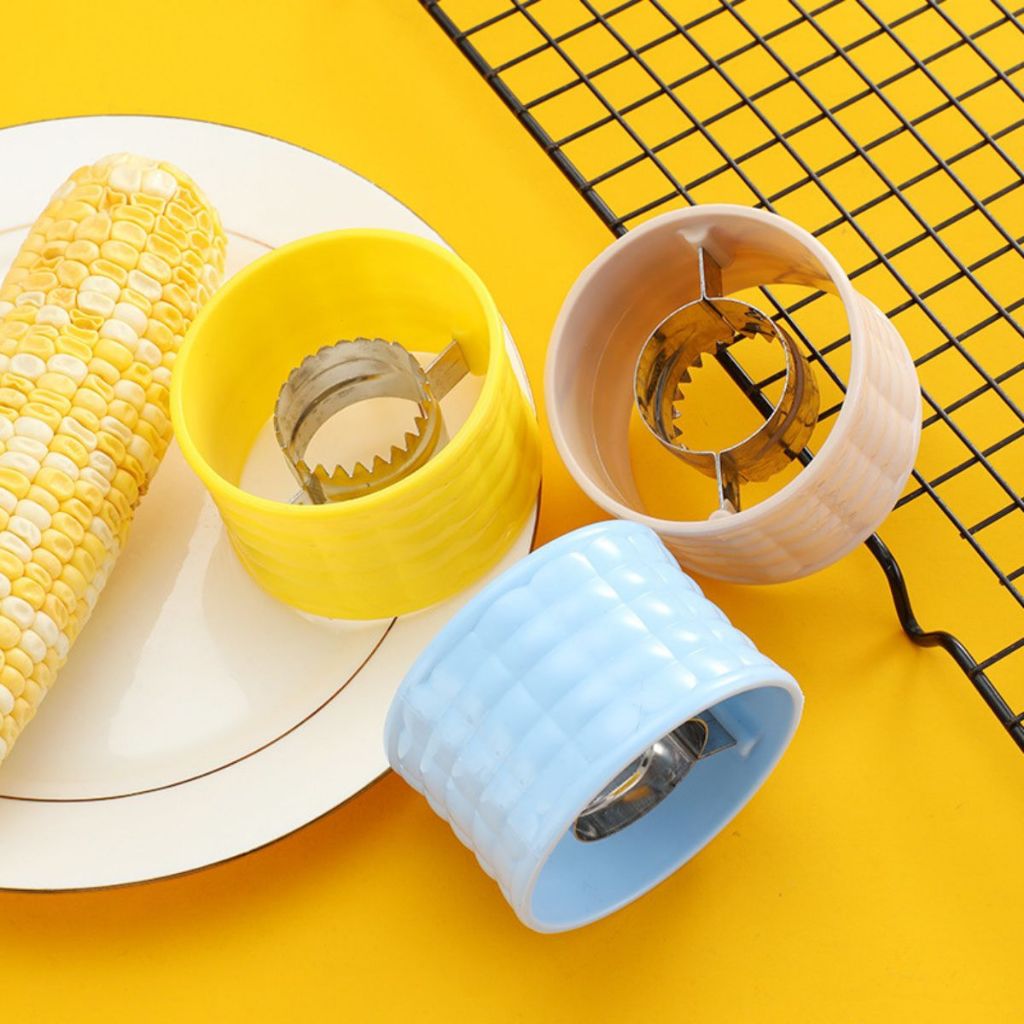 Alat Pengupas Jagung Bulat / Corn Peeler Putar Manual / Parutan Perontok Biji Jagung Praktis Cepat Efisien Berkualitas