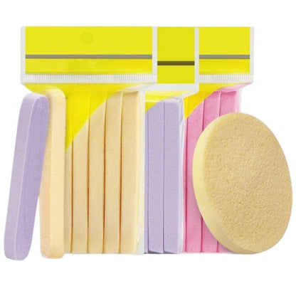 Spons Pembersih Wajah Isi 12pcs / Facial Sponge Stick / Spon Cuci Muka Busa Lembut Halus Pengangkat Makeup