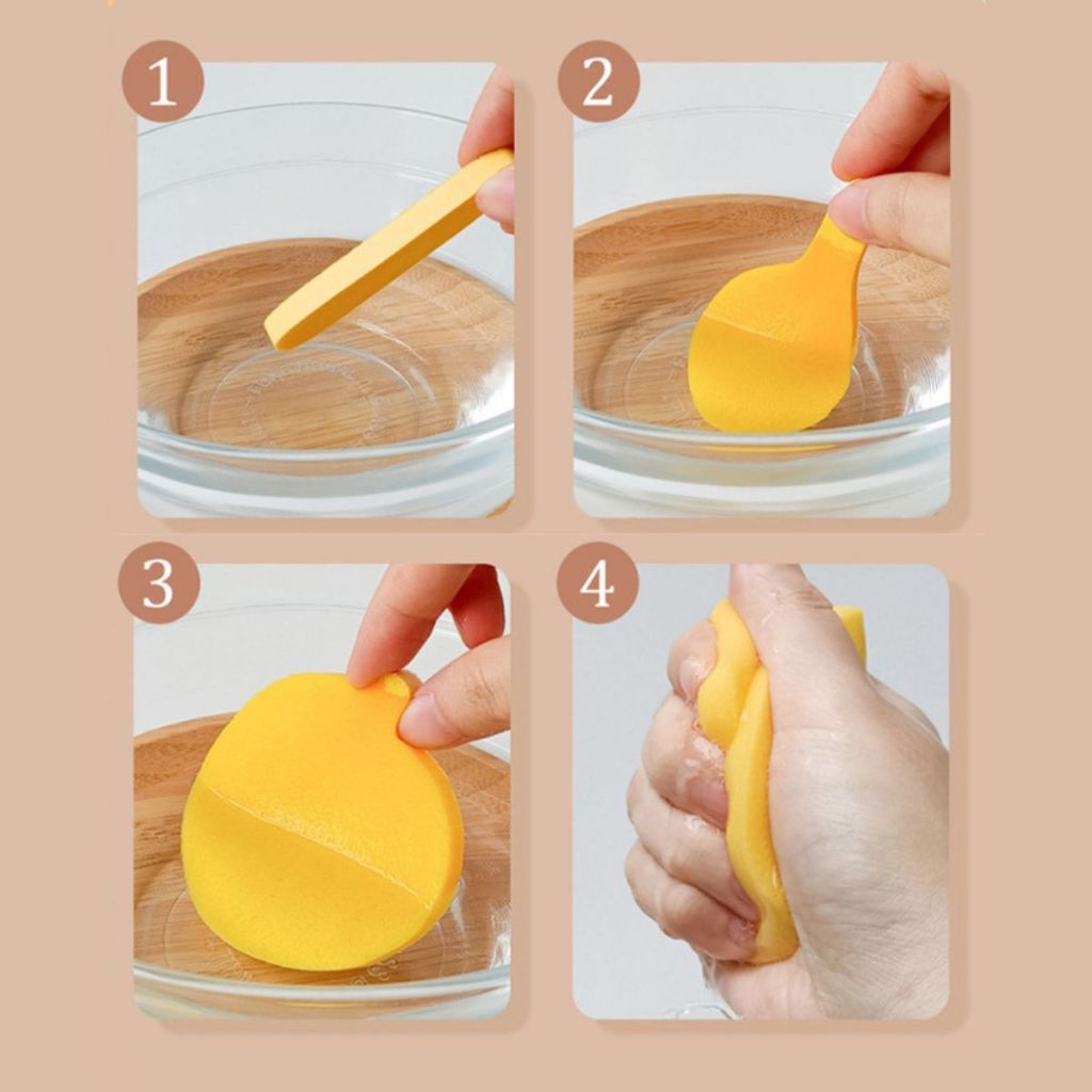 Spons Pembersih Wajah Isi 12pcs / Facial Sponge Stick / Spon Cuci Muka Busa Lembut Halus Pengangkat Makeup