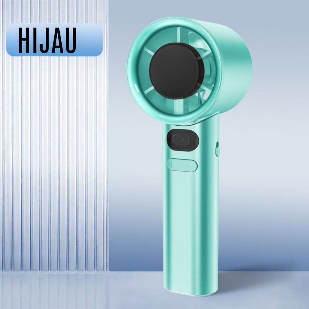 Kipas Angin Turbo LED / Mini Fan Portable 120 Speed Wind Rechargeable Tahan Lama Travel Size Untuk Olahraga Konser