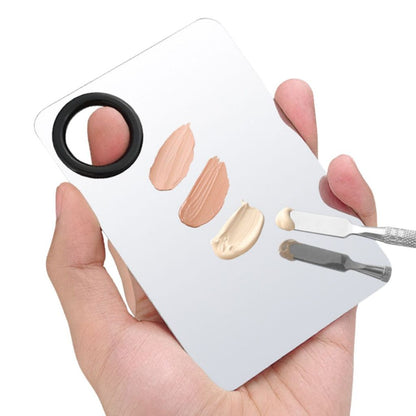 Mixing Pallete Makeup FREE Spatula / Alas Pencampur Foundation Lipstik Concealer / Palet Stainless MUA Profesional