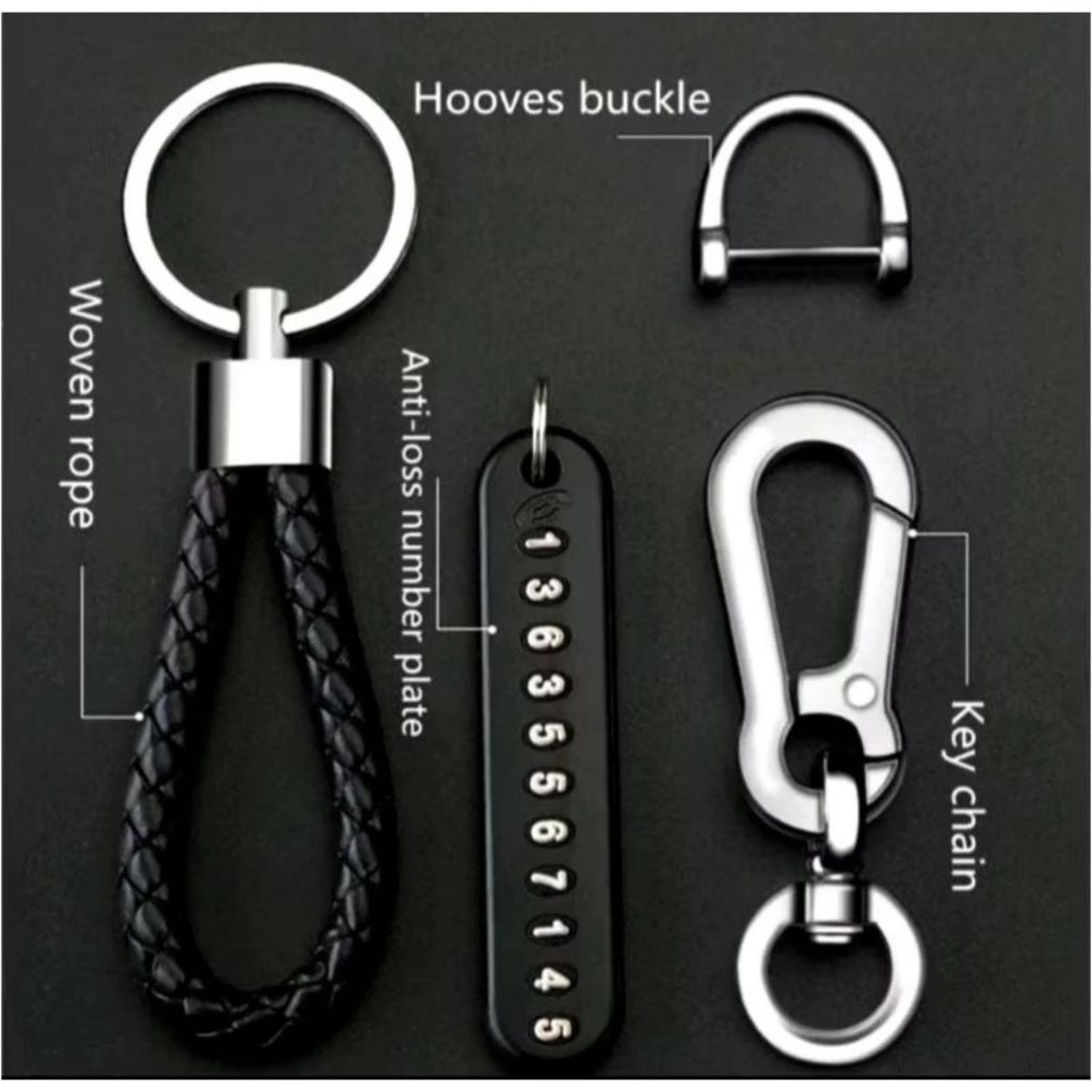 Gantungan Kunci No Hp / Keychain Car / Buckle Tali Gantung Motor Mobil Anti Hilang Praktis Berkualitas