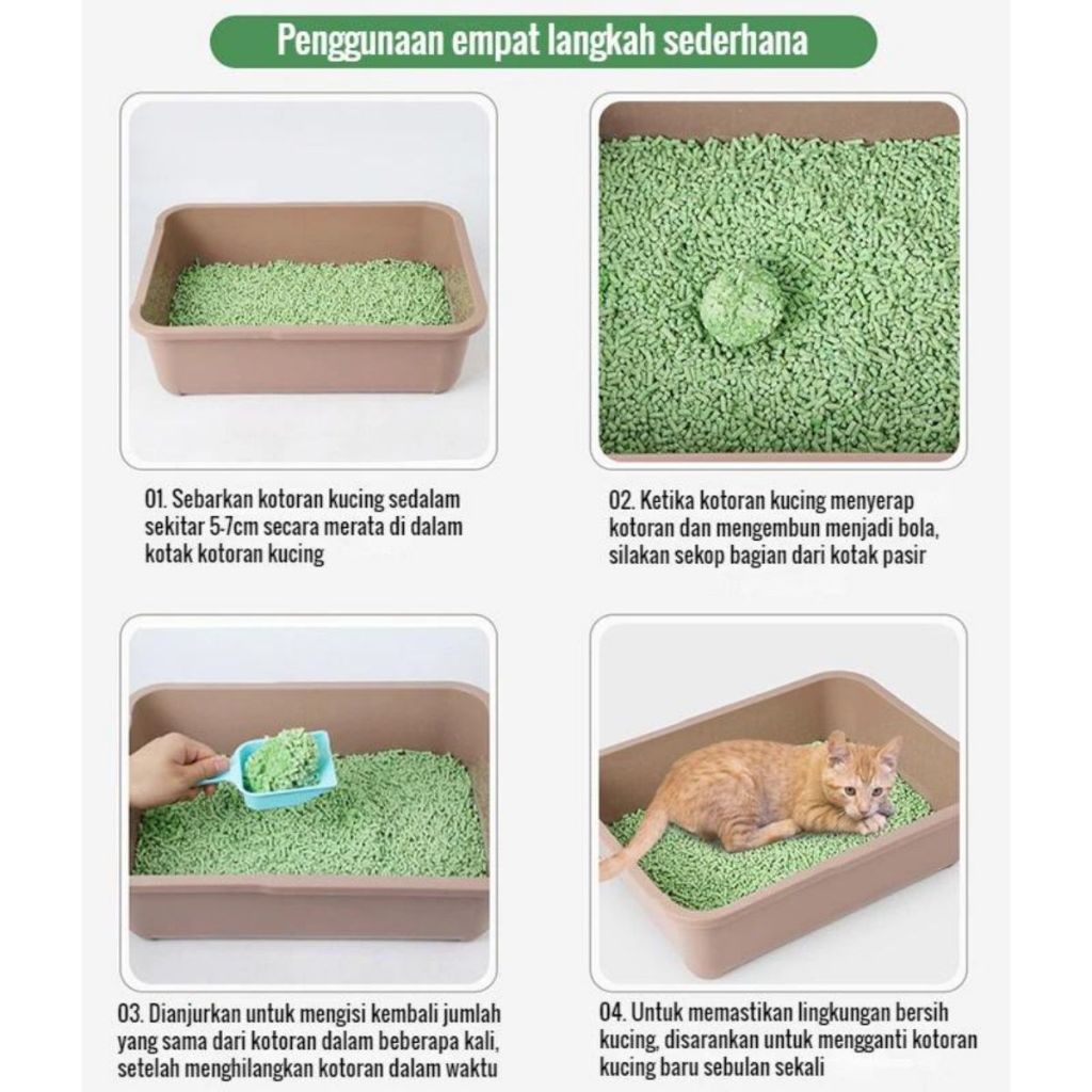 Pasir Gumpal Kucing Organic 6 Liter Master Tofu Soya CAMPUR Cat Litter Penyaring Kotoran Hewan Anjing Bebas Debu Wangi Tahan Lama