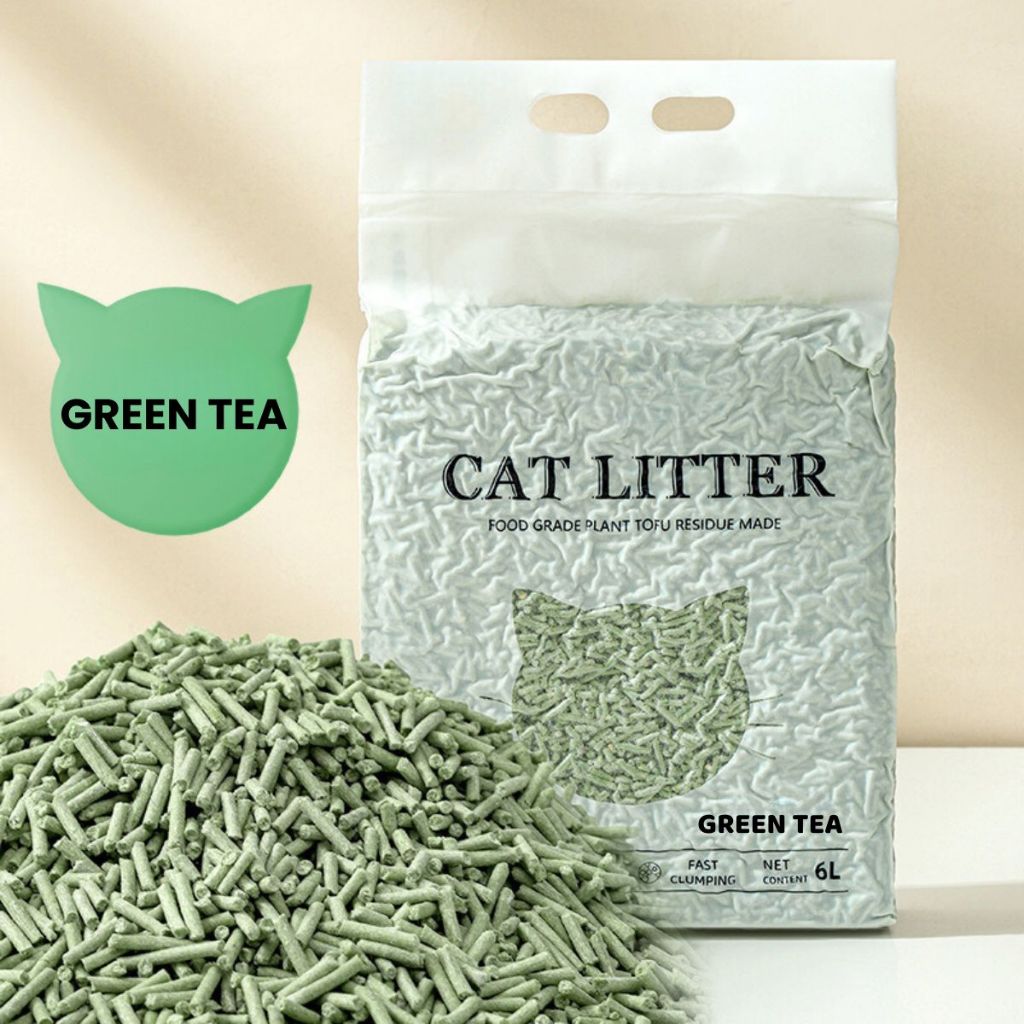 Pasir Gumpal Kucing Organic 6 Liter Master Tofu Soya CAMPUR Cat Litter Penyaring Kotoran Hewan Anjing Bebas Debu Wangi Tahan Lama