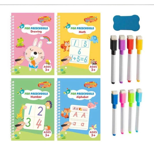 Sank Magic Wipe Clean Book / Buku Ajaib Belajar Menulis Anak Bisa Dihapus Perlengkapan ATK Termurah
