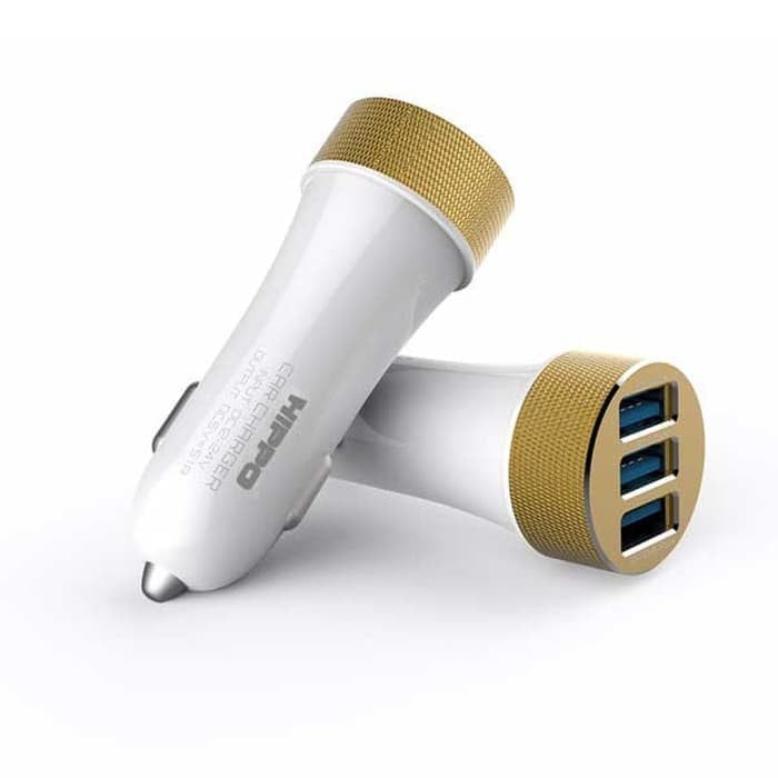 Charger Car HIPPO Phantom 3output / Adapter Casan Mobil 3 Port USB 5.5A Quick Fast Charging