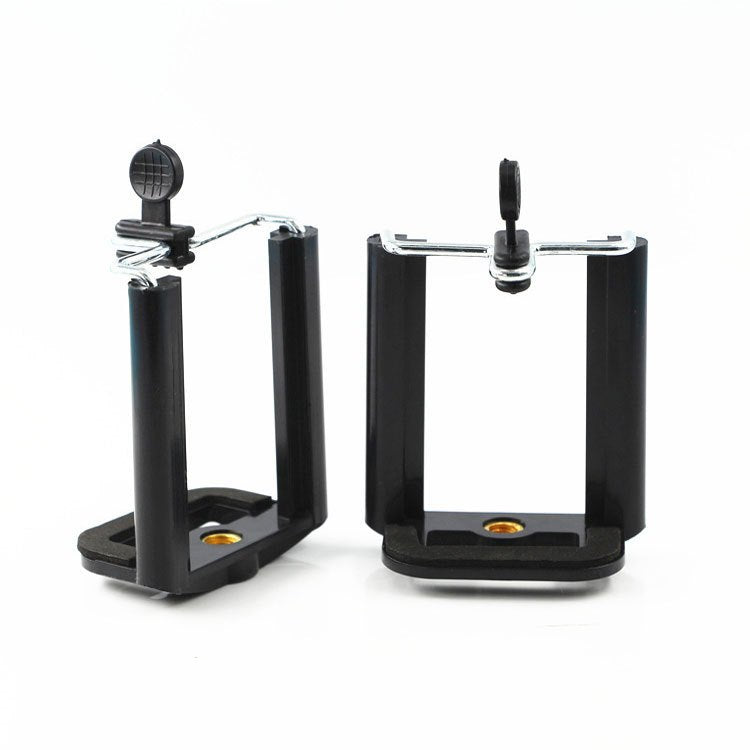 Holder U Tripod Fotografi / Clip Bracket Hp Putar 360° /Jepitan Dudukan Handphone Tarik Universal