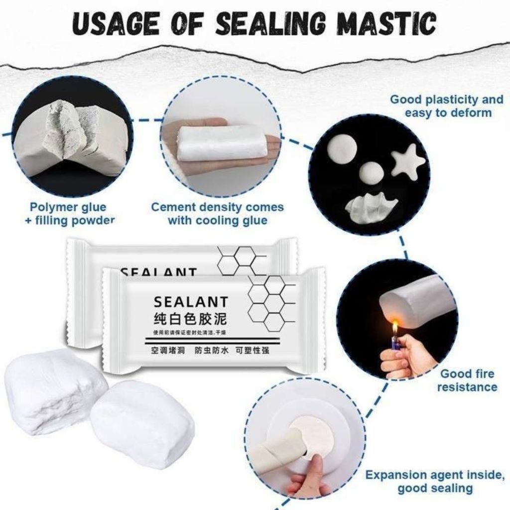 Dempul Tembok Dinding Lem Semen Serbaguna / Penambal Tembok Instan Anti Tikus Anti Kecoa Anti Rayap / Dempul Padat Ajaib