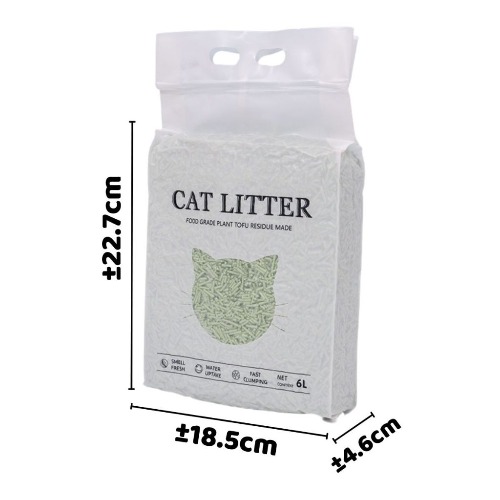Pasir Gumpal Kucing Organic 6 Liter Master Tofu Soya CAMPUR Cat Litter Penyaring Kotoran Hewan Anjing Bebas Debu Wangi Tahan Lama