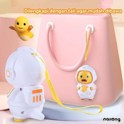 Mainan Nailong Dino Kuning / Keychain Gantungan Kunci Astronot Nailong Berubah Wajah VIRAL Terlaris