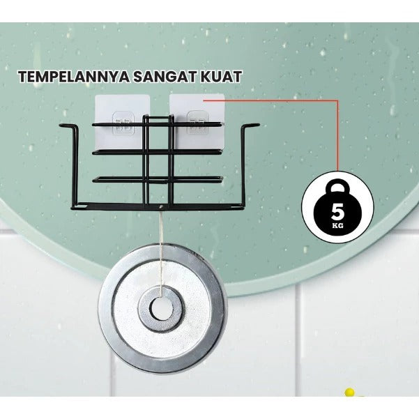 Tempelan Hook Rak Sudut Gantung Gantungan Hook Rak Sudut Tempelan Kait  Tanpa Paku Bor Super Kuat Multifungsi