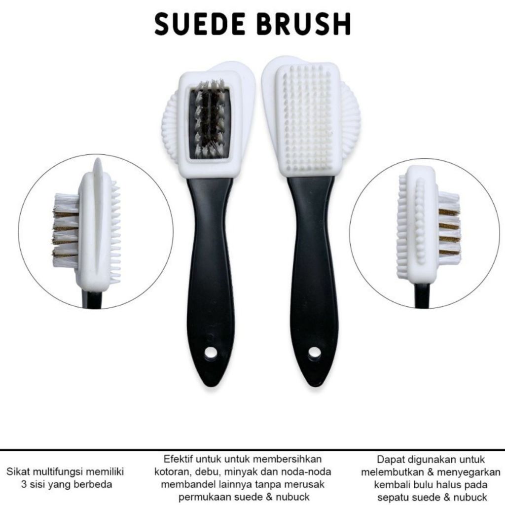 Sikat Sepatu 4IN1 Suede Shoe Brush/Pembersih Nubuck Boot Kain Tas Kulit/Pengangkat Kotoran Serbaguna