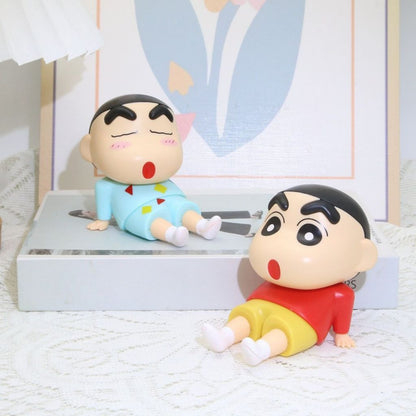 Phone Holder Crayon Shinchan / Sincan Figure Toys / Penyangga Sandaran HP Tablet Pajangan Meja Lucu