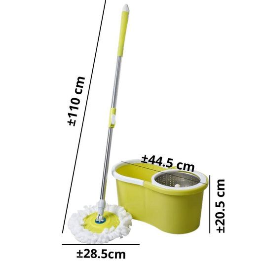 Alat Pel Lantai Ember 2in1Stainless / Spin MOP Pembersih Lantai / Pelan Putar Otomatis Praktis Serbaguna