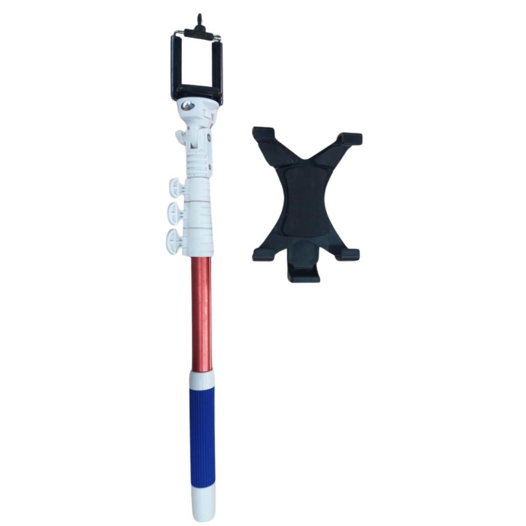 TONGSIS HOLDER TABLET 2IN1 / SELFIE STICK UNIVERSAL / MONOPOD HP IPAD TRIPOD VLOG