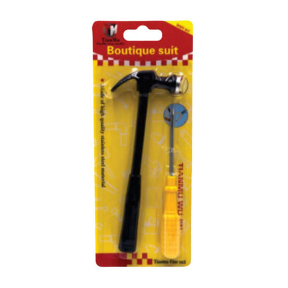 Obeng + Palu 2pcs / Tool Kit Set Alat Pembuka Sekrup Penghancur Tembok Pencabut Paku Perkakas Multifungsi
