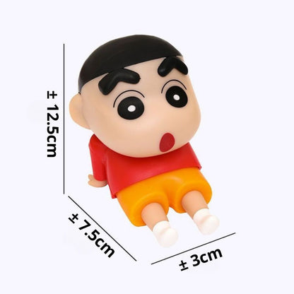 Phone Holder Crayon Shinchan / Sincan Figure Toys / Penyangga Sandaran HP Tablet Pajangan Meja Lucu