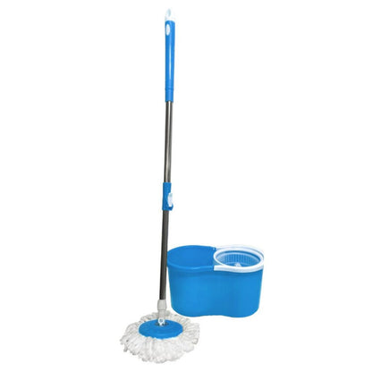 Alat Pel Lantai Ember 2in1Stainless / Spin MOP Pembersih Lantai / Pelan Putar Otomatis Praktis Serbaguna