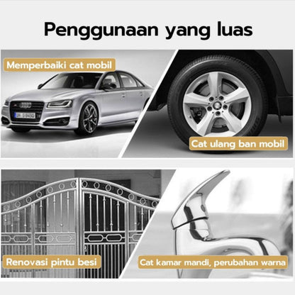 Cat Semprot Chrome 350ml/Spray Paint Krum Stainless Automotive Metallic/Pelindung Logam Anti Karat